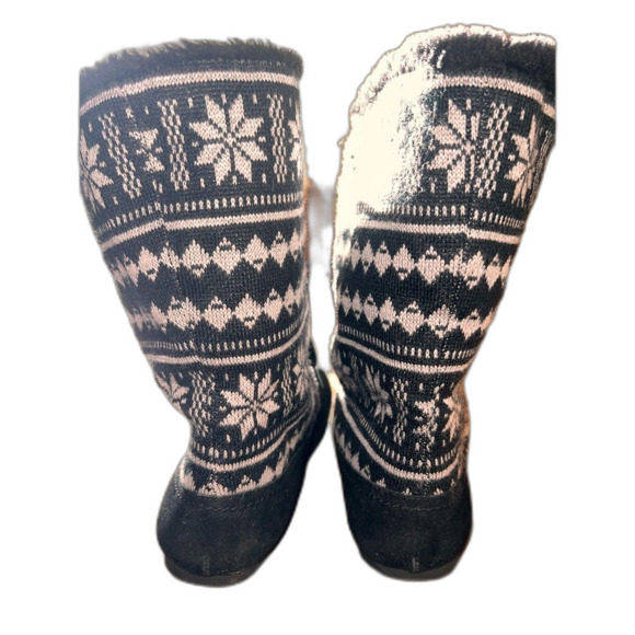 Lucky Brand Gwendi Sweater Knit Faux Fur Lined Winter Slipper Boots Women’s 8M - Picture 2 of 7